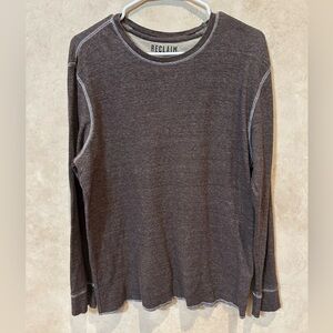 Reclaim Men's Brown Long Sleeve thermal large